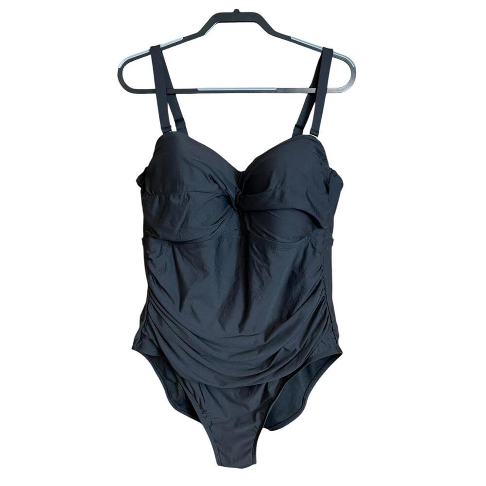 Catalina woman’s black one piece swimsuit in size 3X